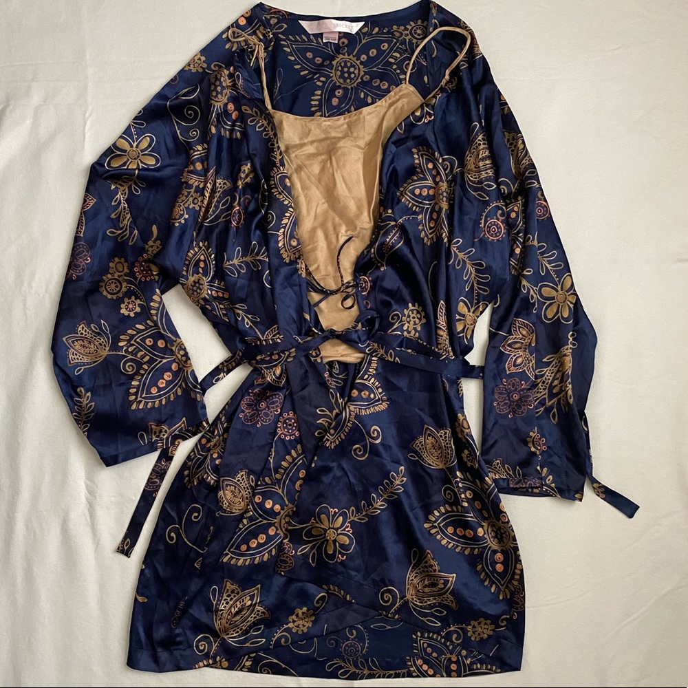 VS | Navy and gold sleep set | size L